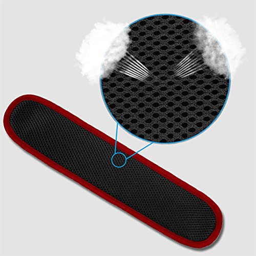 ZINZ Ultra Thick & Breathable Universal Shoulder Pad Cushion for Bag - Long & Comfort - color: Black-wine Edge