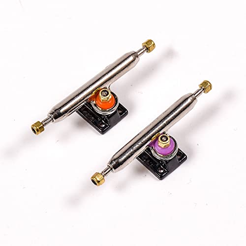 Fingerboard Trucks with Upgraded Urethane Bushings and Pivot Cup,34mm 32mm Width,Normal Kingpin (Black, 34mm) - color: Black, size: 34mm