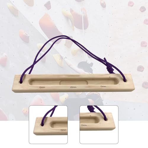 Yiju Climbing Training Workouts Climbers Finger Strength with Rope Portable Compact Hang Hold - color: 15mm 20mm 15mm