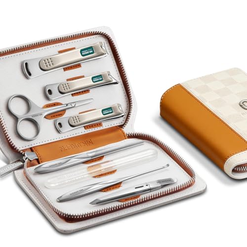 MR.GREEN Manicure Sets Light Luxury Nail Clipper Kits Personal Care Tools Fashion Contrasting PU Case (Mr-8885) - color: Mr-8885
