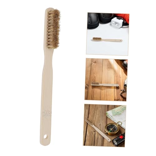 Abaodam Bouldering and Natural Bristles Climbing Hold Cleaner Climbing Brush with with Long Wooden Handle Wooden Handle Natural Bristles Rapid Drying Mountaineering Cleaning Tool Rapid