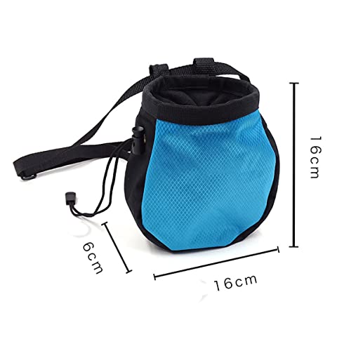 Climbing Chalk Bags,No Leak Rock Climbing Strawstring Bag - color: Light Blue