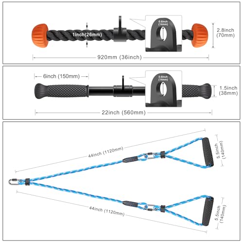 SELEWARE 48'' Heavy Duty Wall Mount Pull Up Bar with Cable Pulley System | Multi-function Chin up Bar with Cable Pulleys LAT Pulldown Attachments Heavy Bag Hanger for Home/Garage Gym Strength Training - color: A. Black Pull Up Bar with Cable Pulley System