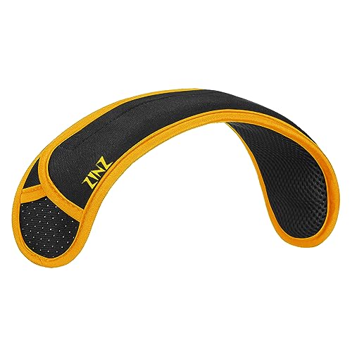 ZINZ Ultra Thick & Breathable Universal Shoulder Pad Cushion for Bag - Long & Comfort - color: Black&yellow