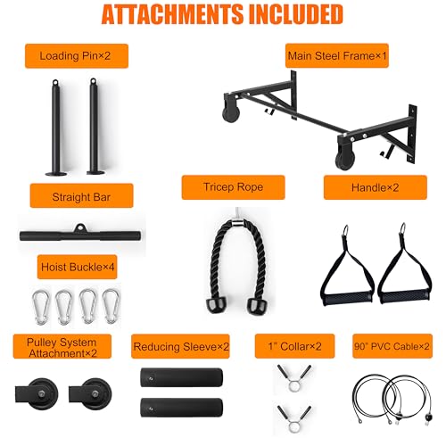 Pull Up Bar Wall Mounted, Heavy Duty 650 lbs Capacity Chin Up Bar, 48" Multi-Grip Strength Training Pull-up Bars, for Home Gym Garage/Backyard Total Body Workout, Ease Of Use Mounting - color: Black01