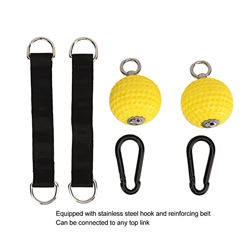 1Pair Climbing Training Grip Balls, Install Pull Up Grips with Staps, Slip PU Material, for Muscles and Hand Strength Training, Indoor and Outdoor Horizontal Bar Use
