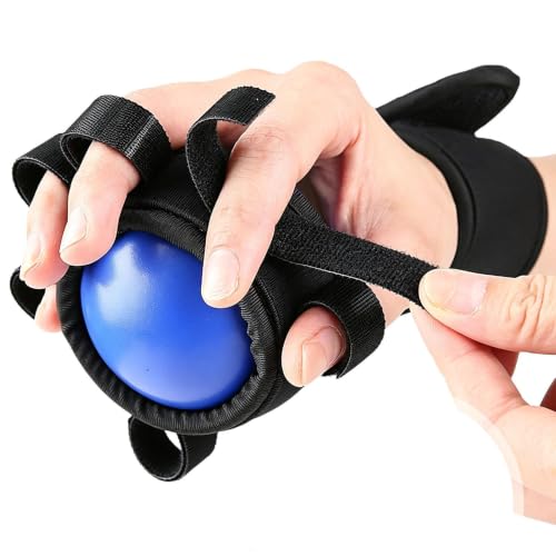 Hand Exercise Balls Finger Muscle Trainer Tool | Hand Strengthening Gear for Weightlifting Office Rock Climbing Home Fitness Gym Outdoor Workout - color: Blue