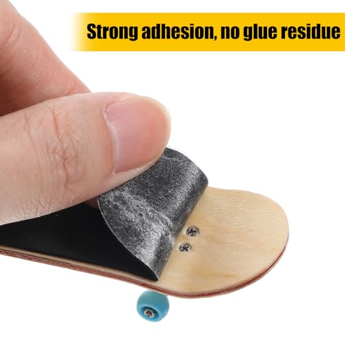 12-Pack Foam Fingerboard Grip Tape,High-Traction Non-Slip Fingerboard Foam Grip Tape,Grips Tapes Fingerboards for Standard Boards, 8 Black + 8 White (38mm x 110mm)