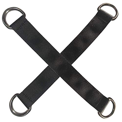 Tree Swing Straps, 2 PCS 25cm / 9.8inches Heavy Duty Hanging Straps Holds 440 lbs with Carabiner Perfect for Hammock, Plank - color: 25cm straps with Carabiner