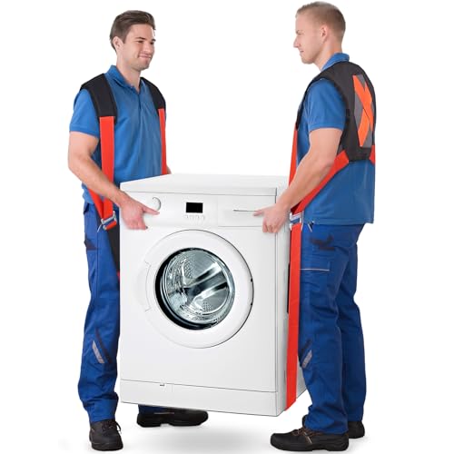 Moving Straps for Lifting Heavy Furniture: 2-Person Lifting & Moving System | High-density nylon, padded shoulders and adjustable buckles support up to 800 lb for appliances, mattresses and bulky items