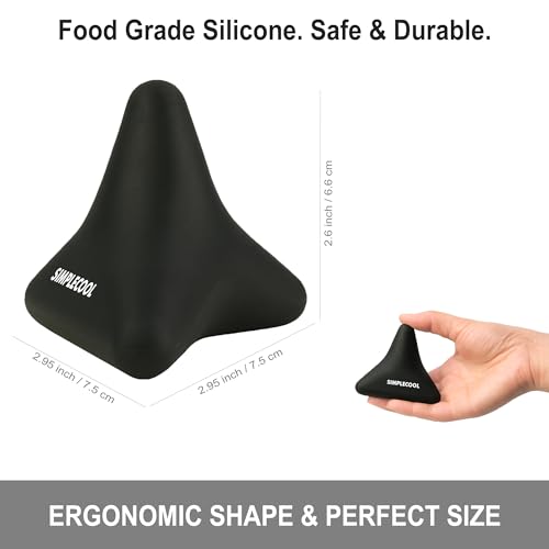 Manual Trigger Point Massage Tool Small Massager Ball 3″×2.6″ Black | For Deep Tissue Myofascial Release Physical Therapy Plantar Fasciitis Pain Relief Muscle Knot Psoas Hip Flexor Iliacus - color: Black