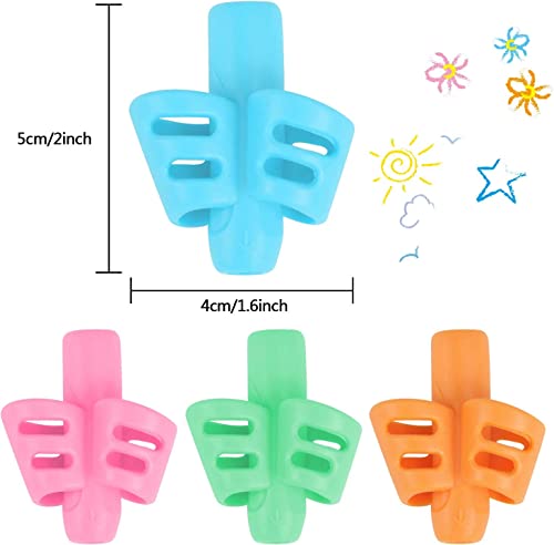 32 Pack Pencil Grips for Kids Handwriting, Pencil Holder Handwriting Grip | Ergonomic Training Pencil Pen Grips, Writing Tool for Toddlers Preschoolers, Children - color: 32pcs