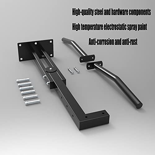 Pull Up Bars Wall-Mounted Chin Up Bar, Hallway Bedroom Ceiling Fitness Bar, Home Gym Arm Core Training Fitness Bar, Load 300kg,