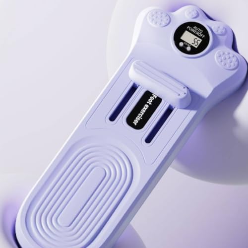Foot Exercise Toe Training Device Arch Supporter with Digital Repetition Count Display Polypropylene Build Suitable for Daily Routine Gym Exercise - color: Lavender Purple