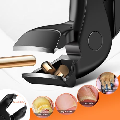 DRMODE Toenail Clippers for Seniors, Long Handled Angled Head Toe Nail Clippers for Thick Nails for Seniors with Wide Opening, Large Heavy Duty Finger Nail Clippers for Men Women with Catcher - size: Exra Large