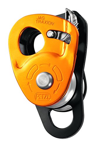 Petzl, Jag Traxion Prg Capture Pulley, High-Efficiency Double Progress Capture Pulley