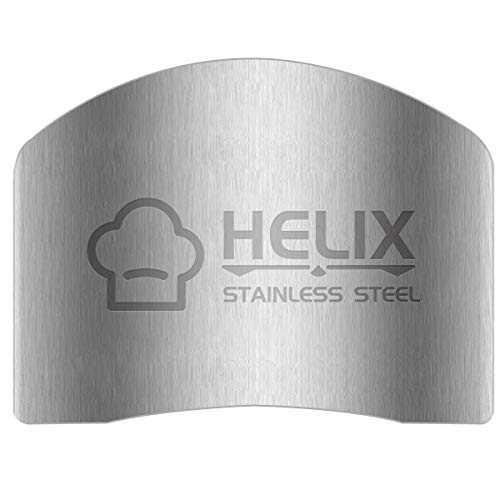 2 Pcs Finger Guard for Cutting aid, Kitchen Tool, Stainless Steel Knife Protector, Adjustable Hand Protect Fingers, Avoid Hurting, Slicing and Chopping, Silver - color: Silver 2
