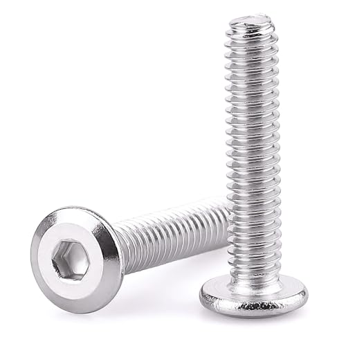 1/4-20 x 1-1/4" Hex Socket Head Cap Screws, 304 Stainless Steel 18-8, Chamfered Countersunk Machine Screws for Furniture, Binding, Machinery, Automotive, DIY Projects, 25 PCS - size: 1/4-20 x 1-1/4"