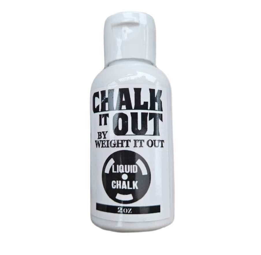 Chalk It Out Weightlifting Liquid Gym Chalk Made in The USA - No Mess, No Dust, for Gymnastics, Rock Climbing, Workout Lifting, Cross Fitness Training, and Tennis 2 OZ