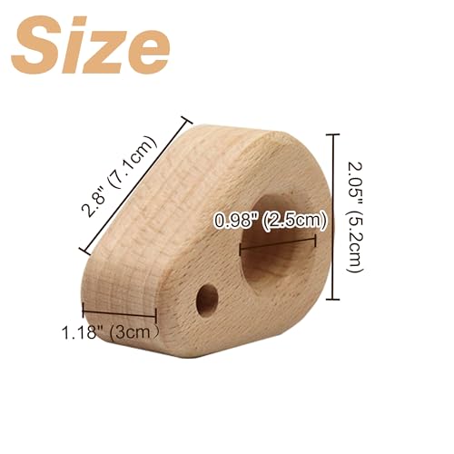 Climbing Hangboard - Rock Climbing Finger Trainer, Wooden Hangboard Fingerboard for Grip Strength, Lightweight Portable Grip Board for Beginners & Professionals, 1pc