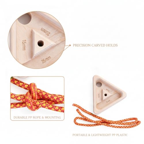 Climbing Trainer: Compact PP Fingerboard for Grip Strength, 5.9 x 5.9 Inch Training Tool (1 Piece)