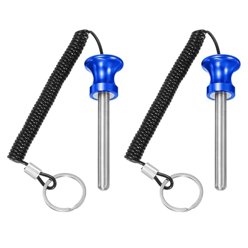 Weight Stack Pin, Weight Gym Pin Strength Training Equipment Replacement with Pull Rope for Commercial Home - color: Blue, size: 0.4 x 3.1 Inch