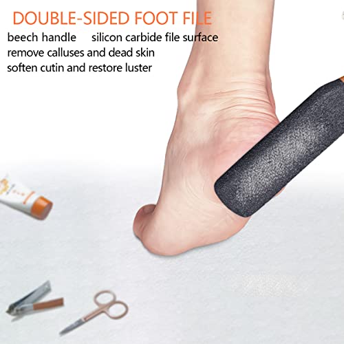 TOPMEET Foot File/Rasp,Exfoliator Pedicure Tool Foot Callus Remover Scrubber for Dead Skin,Corn and Hard Skin - Pumice Stone for Cracked Feet,Heels, Elbows, Hands in Shower