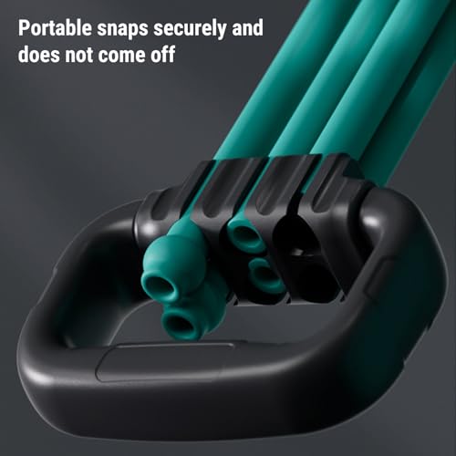 ZJchao 6 Tube Adjustable Resistance Band Shoulder Trainer Back Stretcher Pull Rope with Detachable Tubes for Customizable Back Shoulder Workouts