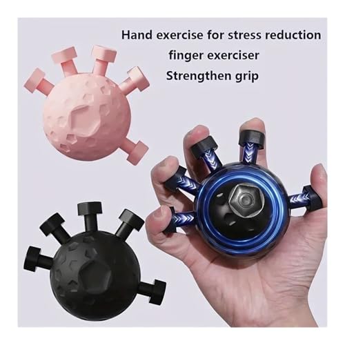 2pcs Adjustable Finger Exerciser Trainer - Hand Grip Strengthener for Rock Climbing, Fitness, and Rehabilitation - color: Black