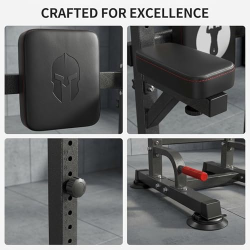 Power Tower Pull Up Bar Dip Station, Free Standing Pull Up Rack Dip Station for Home Gym, 10-Level Adjustable Height Pull Up Bar Stand Dip Bar Strength Training Workout Equipment - color: Dark Black