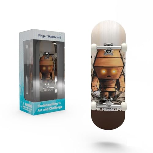 Wooden, pro Fingerboard 29mm Mini handboard、Premium Fingerboard Ideal for Dexterity maneuvers (Rage) - color: Rage