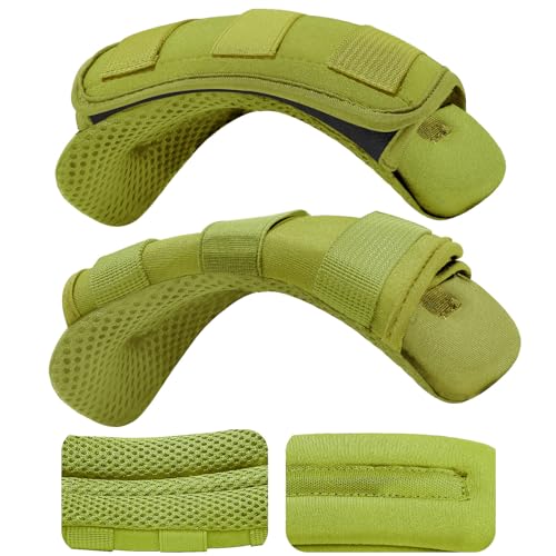 ZINZ 2-Pack Universal Wide Shoulder Pad with Ultra Thick Cushion for Bag Luggage Backpack Bag Crossbody - color: Army Green