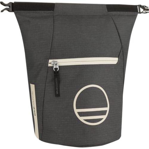Wild Country Spotter Boulder Chalk Bag | Large Bucket with Zippered Pocket, Stands Upright for Long Sessions - color: Onyx