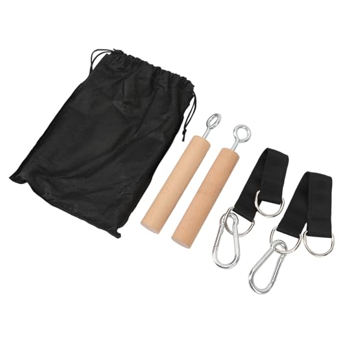 Tbest Pull Up Attachments, 1 Pair Multifunction Portable Rock Climbing Holds Training Set Pull Up Handles Grip Exercise Handle for Indoor Outdoor