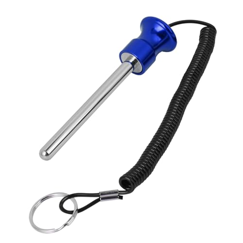 Weight Stack Pin, Gym Pin Loading Pin Aluminium Alloy Head with Pull Rope for Strength Training - color: Blue