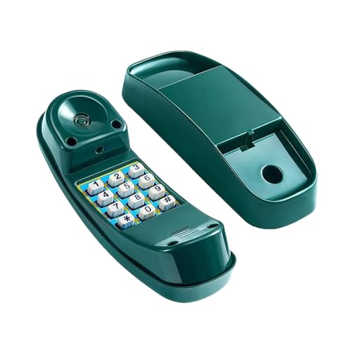 Pretend Phone Toy Pirate Wheel Game Playground Telephone Accessory for Children with Interactive Keys Quality Material Suitable for Swing Set Treehous, Green - color: Green
