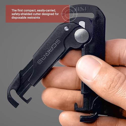 ASP Scarab Cutter for Tri-Fold Restraints, Clippers for Safe Removal of Disposable Cuffs, Compact Safety Blade for Removing Bands and Medical Bracelets - style: Scarab Trifold Cutter