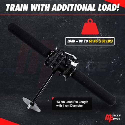 Wrist Roller & Forearm Strengthener, Forearm Exerciser Trainer for Men, Wrist and Grip Strengthener, Up to 130 LBS Load, Non-Slip Grip, 25mm/50mm Load Compatible Fore Arm Strength Trainer