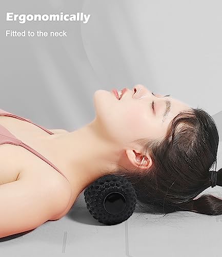 KITWILD Peanut Massage Ball, Double Lacrosse Massage Roller Ball, Black | Deep Tissue Muscle Massage, Physical Therapy, Myofascial Release, Muscle Knots, Yoga Therapy - color: Black