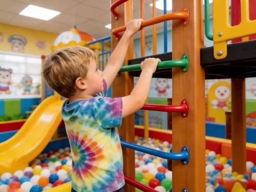 Monkey Bars Indoor Playground Handles 17inch, Heavy Duty Ceiling Grab Bars for Climbing Frames, Wall Ladders, Treehouses and Swing Set Accessories (6-Pack) - color: Green