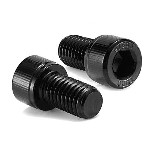 1/2-13 x 7/8" Socket Head Cap Screws Bolts, 20Pcs 304 Stainless Steel 18-8, Allen Socket Hex Drive, Full Thread, Black Oxide by SG TZH(with Hex Spanner) - size: 1/2-13 x 7/8"