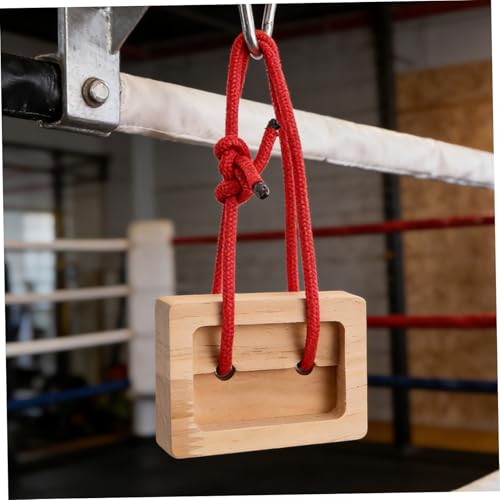SHERCHPRY 2 Pieces Wooden Rock Climbing Fingerboard Hangboard Portable Grip Strength Trainer for Indoor and Outdoor Climbing Support