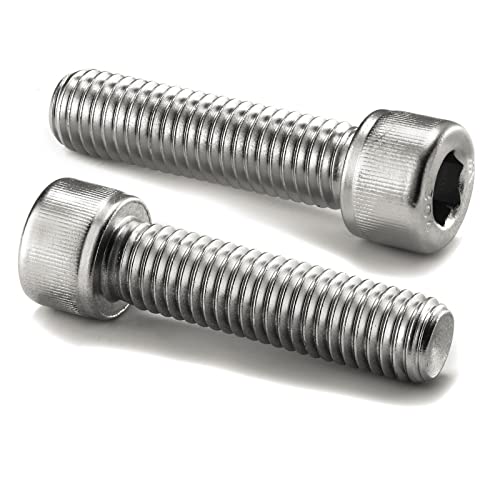 1/4-20 x 2 Socket Head Cap Screws Bolts, 20Pcs 304 Stainless Steel 18-8, Allen Socket Hex Drive, Full Thread, Bright Finish by SG TZH(with Hex Spanner) - size: 1/4-20 x 2"