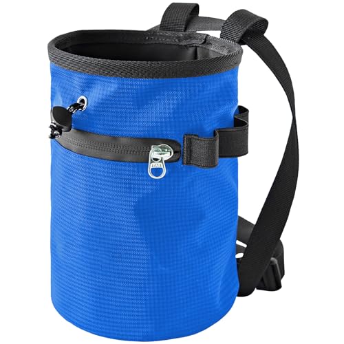 Rock Climbing Chalk Bag Waterproofs Chalk Bag Bouldering Bucket for Rock Climbing Weight Lifting Magnesia Powder - color: A