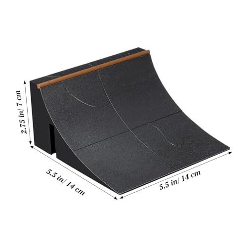 UPKOCH Finger Board Ramp Skateboard Park Kit Mini Finger Skateboard Obstacle Set with Plastic Ramp Parts for Fingerboard Park Imaginative Play Coordination Practice Family Fun