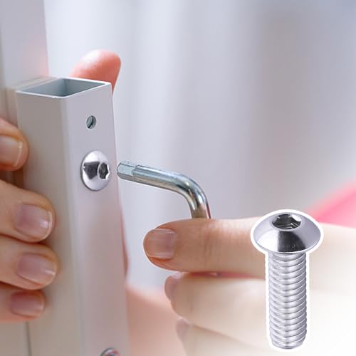 1/4-20 x 5/8" Button Head Socket Cap Bolts Screws, 304 Stainless Steel 18-8, Allen Hex Drive, Bright Finish, Fully Machine Thread, Pack of 25 - size: 1/4-20 x 5/8
