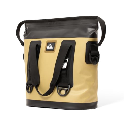 Quiksilver Zipperless Backpack Cooler 30L, Holds 36 Cans, 48 Hour Insulation, Leakproof & Waterproof Design, Heavy Duty TPU, IPX7, Padded Straps, Kangaroo Pockets - color: Cornstalk