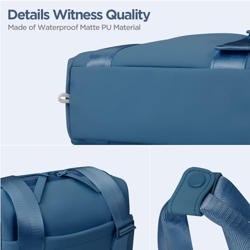 Mini Gym Bag for Women Girls Small Gym Tote Bag with Wet Compartment Waterproof Travel Duffle Bag Cute Workout Sport Bag - color: Dark Cyan-12in