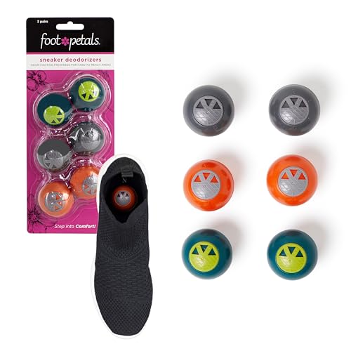 Foot Petals Sneaker Deodorizers - Freshener Balls For Shoes, Gym Bags, Lockers, or Drawers, 3-Pack, Neutral - color: Neutral