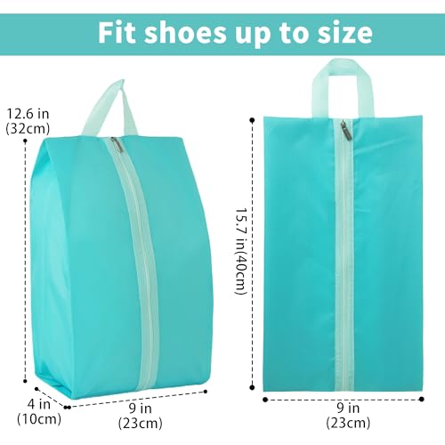 6pcs Portable Shoe Organizer, Travel Pouches with Zipper, Golf Shoe Bags, Clothes Bags, Soccer Cleats Bag Shoe Pouch for Gym, Waterproof, Odor-Resistant (Blue) | Golf Shoe Bags, Clothes Bags, Soccer Cleats Bag Shoe Pouch for Gym, Waterproof, Odor-Resistan